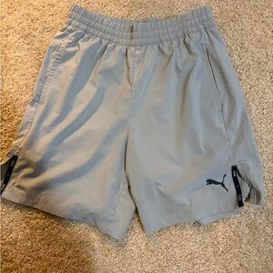 Puma Men's Light Gray Athletic Shorts